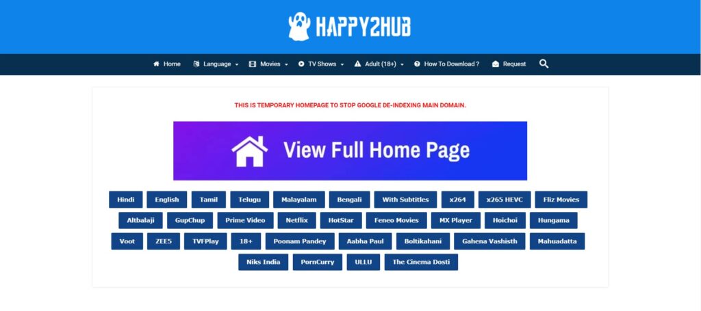 Happy2hub Website